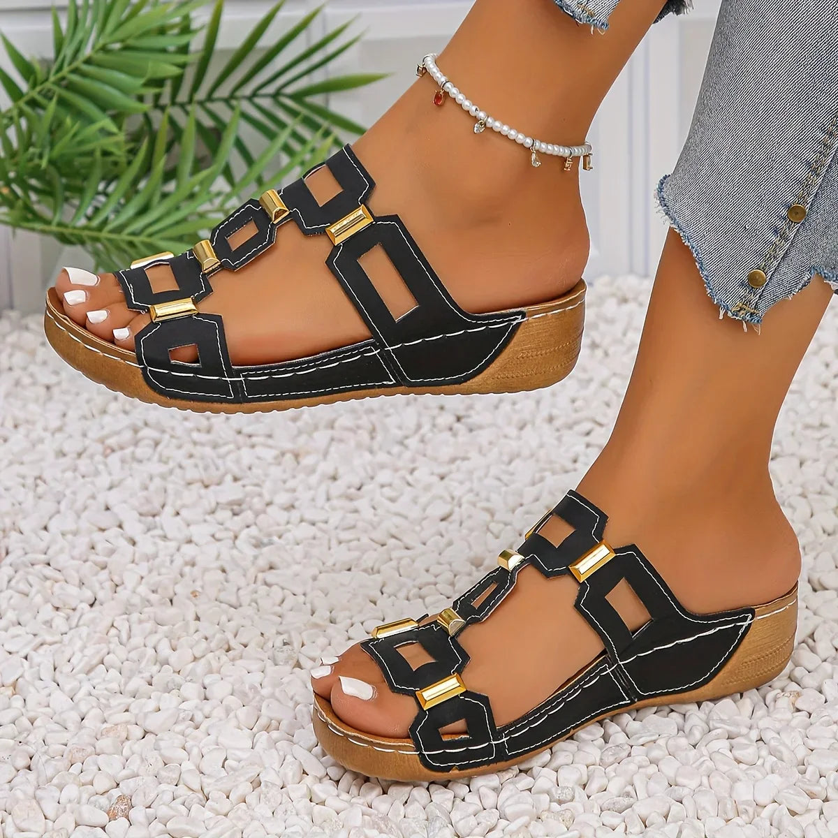 Norika | Sandalias De Tiras Con Aberturas en La Puntera