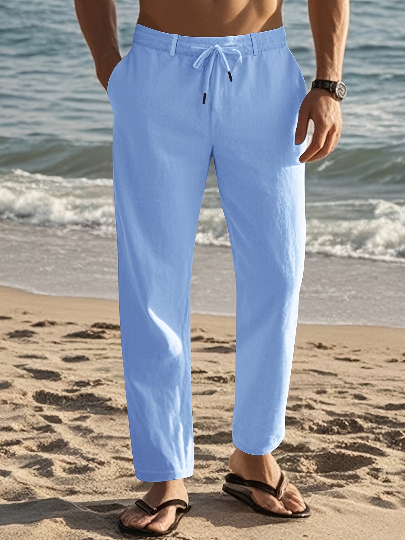 Erikas | Pantalones Rectos Con Cintura Ajustable