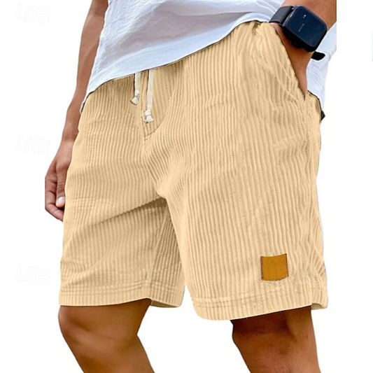 Dearen | Pantalones Cortos de Pana Con Cordón en la Cintura