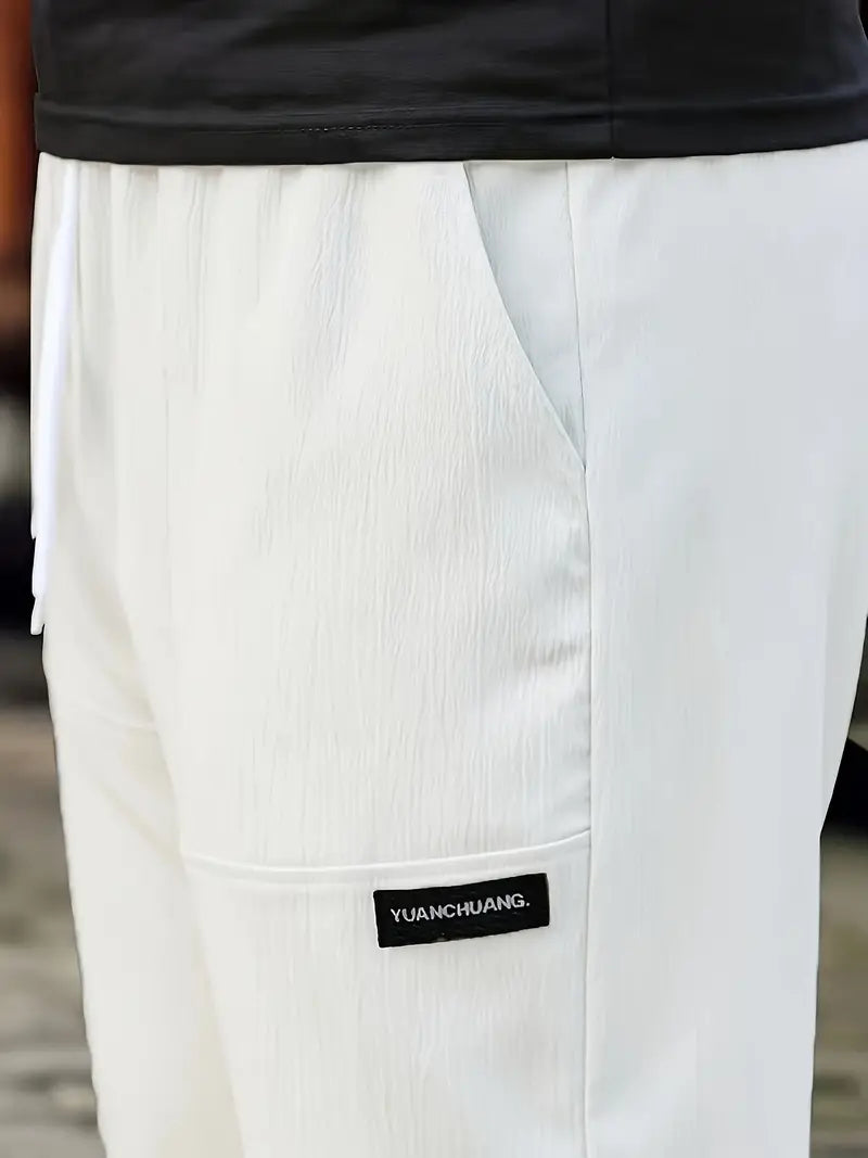 Travys | Pantalones Jogger Rectos Con Cordón y Bolsillos