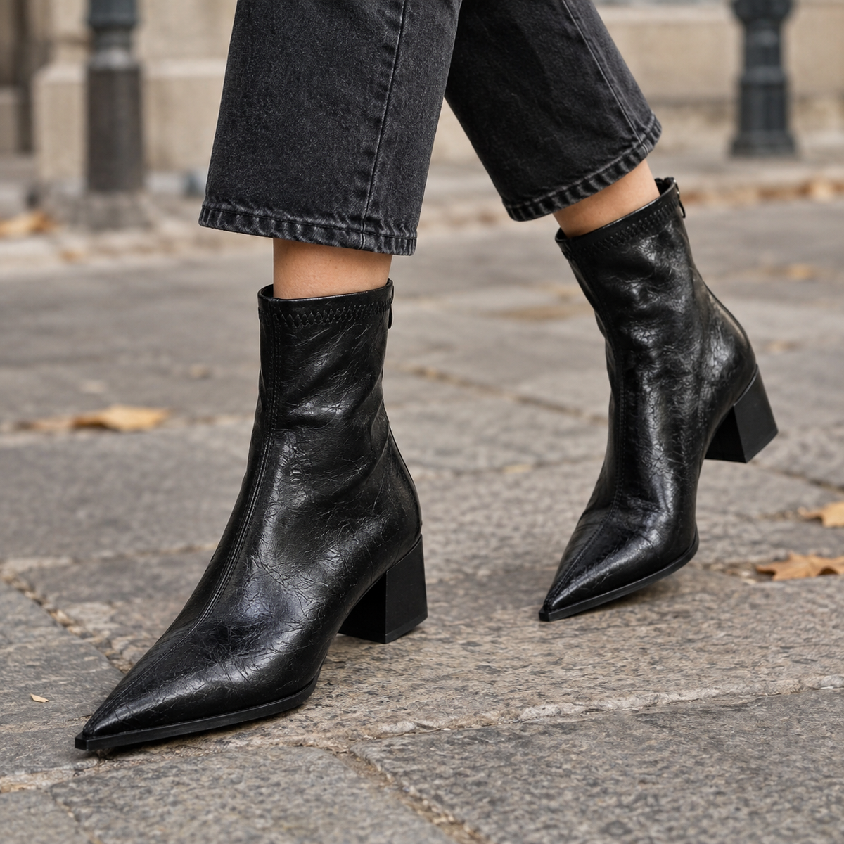 Laururea | Botines con Punta Afila y Cierre
