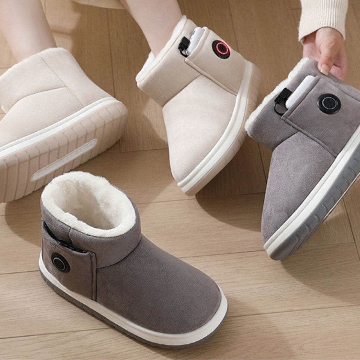 Stratoslink | Pantuflas USB Calentadas con Temperatura Ajustable