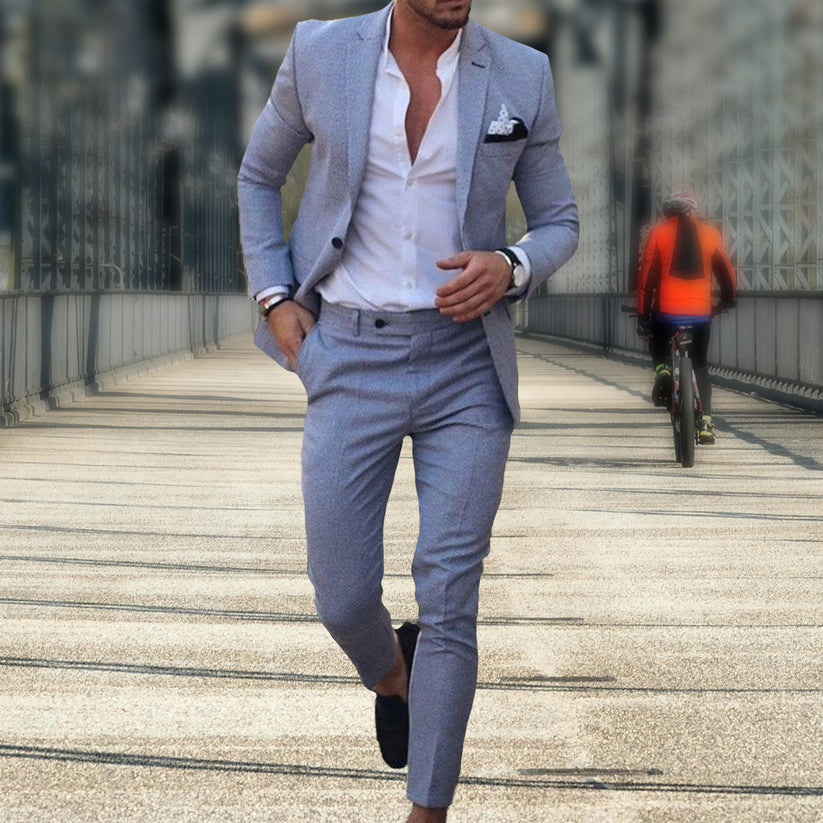 Pieter | Conjunto De Traje De Dos Piezas Para Hombre, Corte Entallado