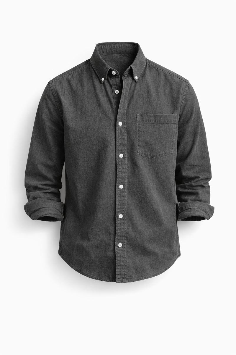 Bukayo | Camisa Clásica De Manga Larga Con Botones Y Bolsillo en El Pecho