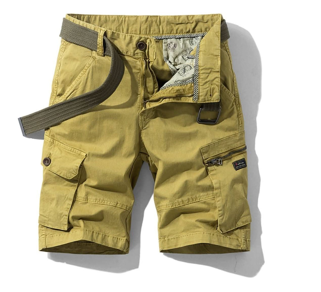 Paneda | Pantalones Cortos Cargo Verde Oliva Estilo Utilitario