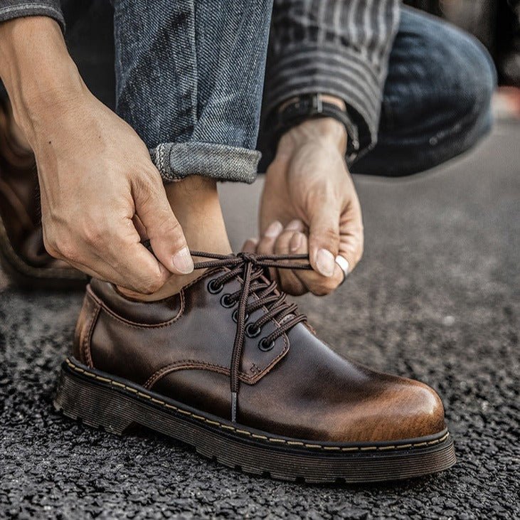 Davey | Zapatos Derby con Cordones y Suela Gruesa