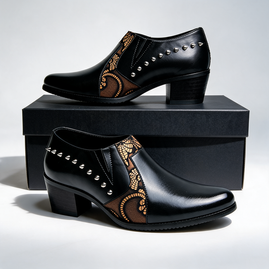 Vanderson | Zapatos de Tacón Con Punta y Remaches