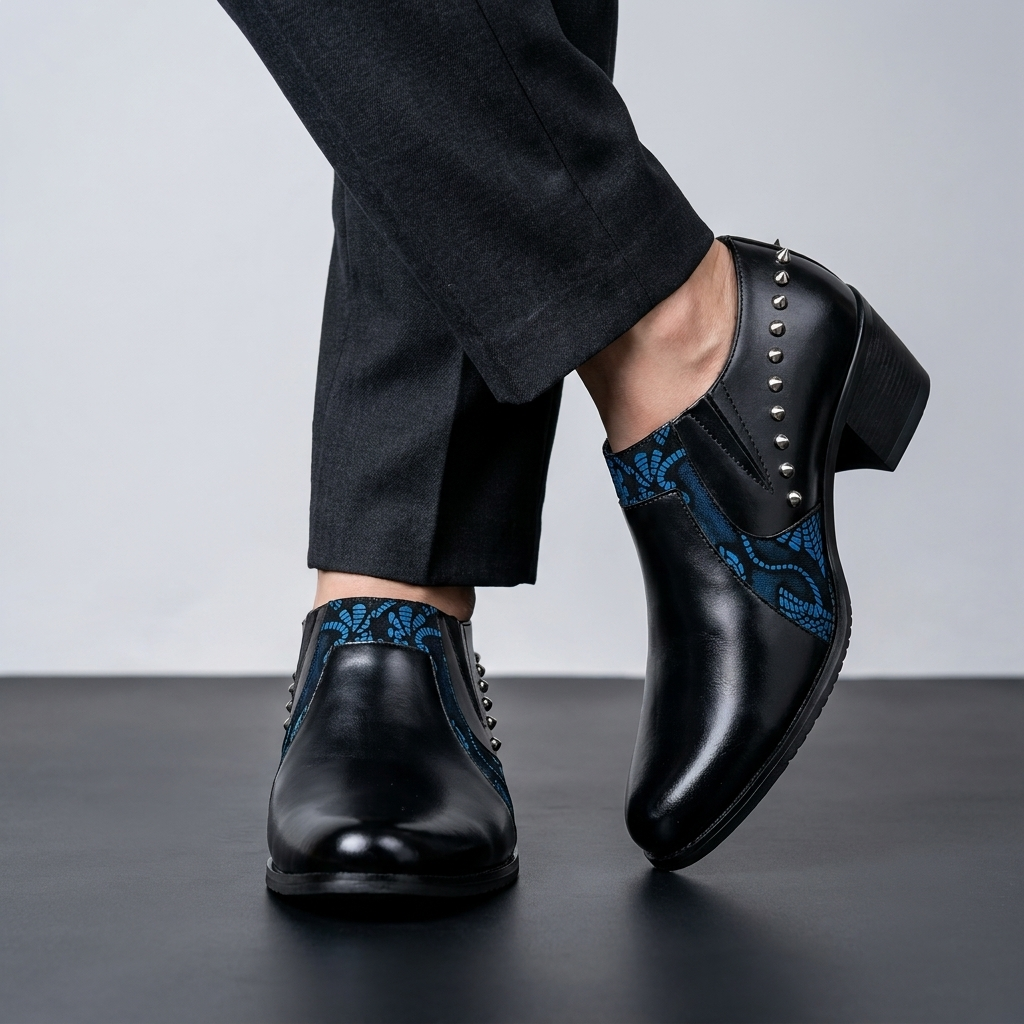 Vanderson | Zapatos de Tacón Con Punta y Remaches
