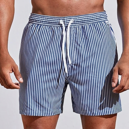 Nazif | Pantalones Cortos De Rayas Con Cordón