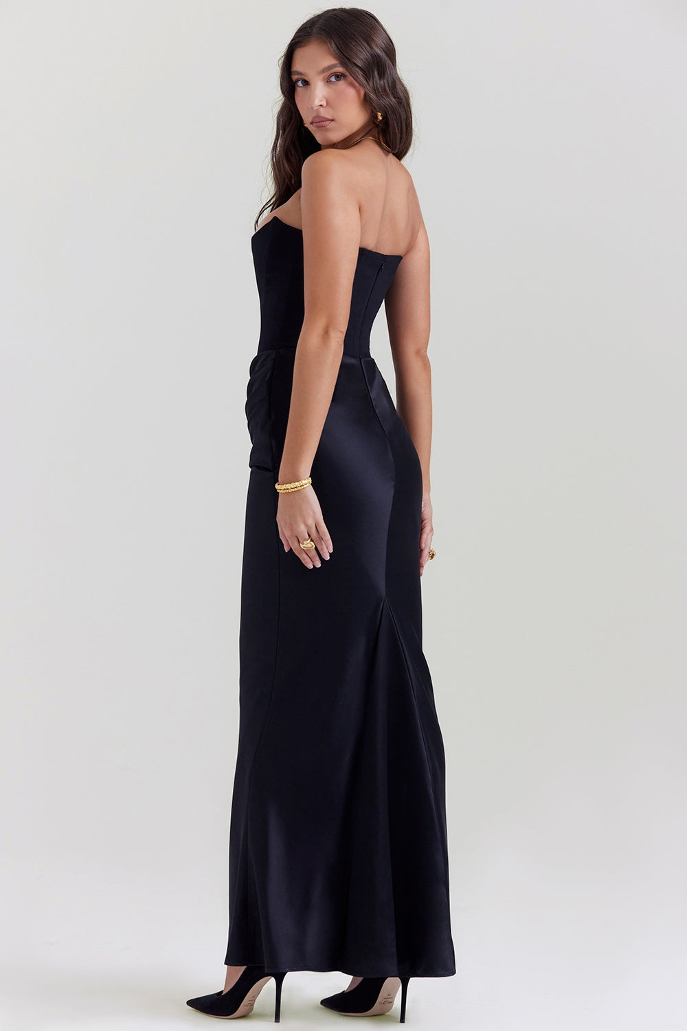 Alanis | Vestido Corsé Satén Largo Gala