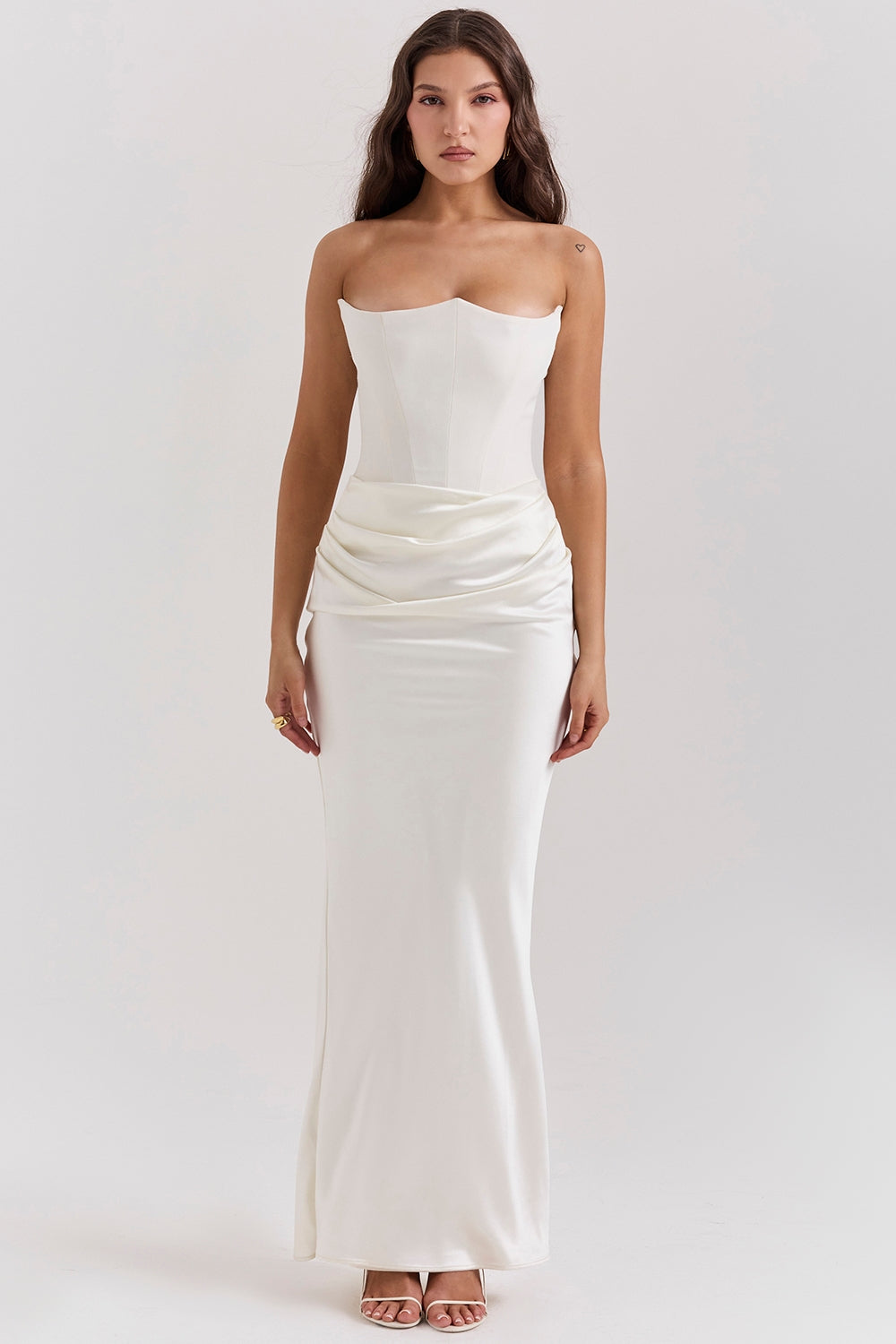 Alanis | Vestido Corsé Satén Largo Gala