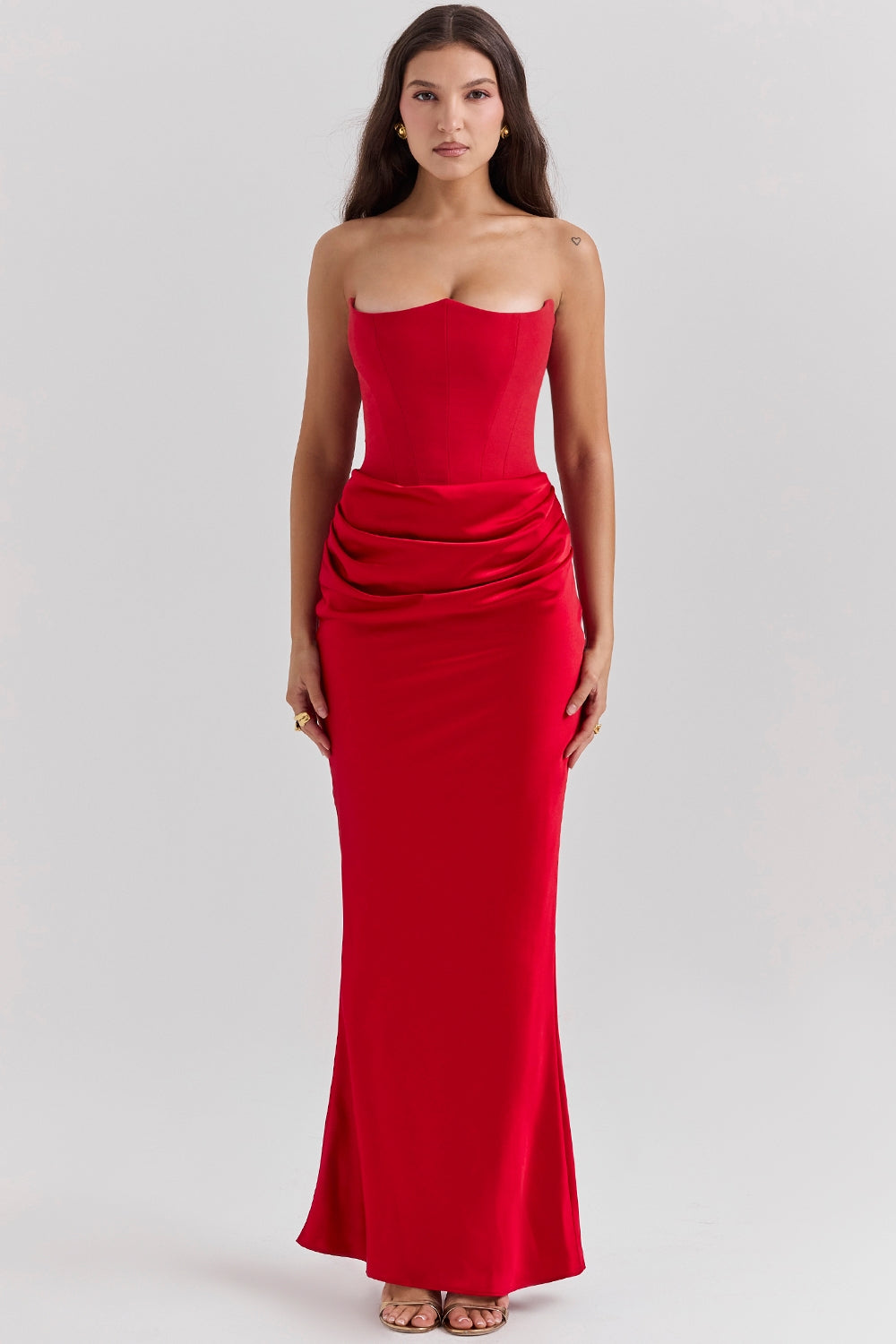 Alanis | Vestido Corsé Satén Largo Gala