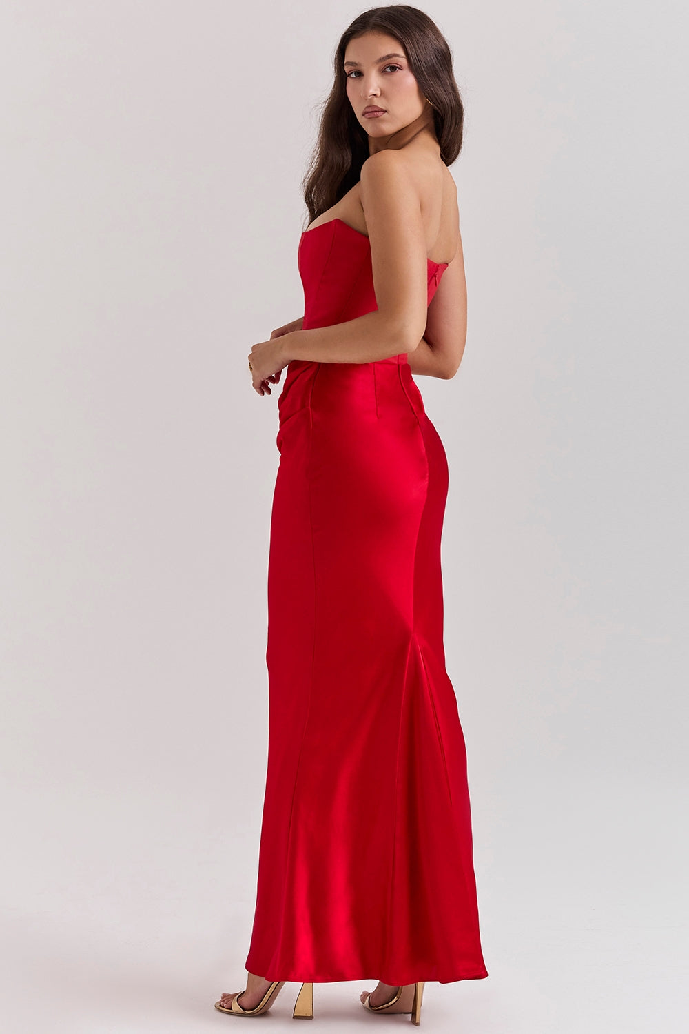 Alanis | Vestido Corsé Satén Largo Gala