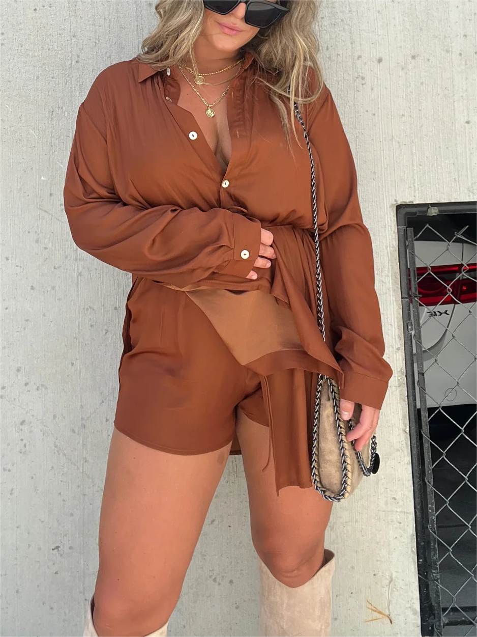 Giulia | Conjunto De Camisa Holgada y Pantalón Corto