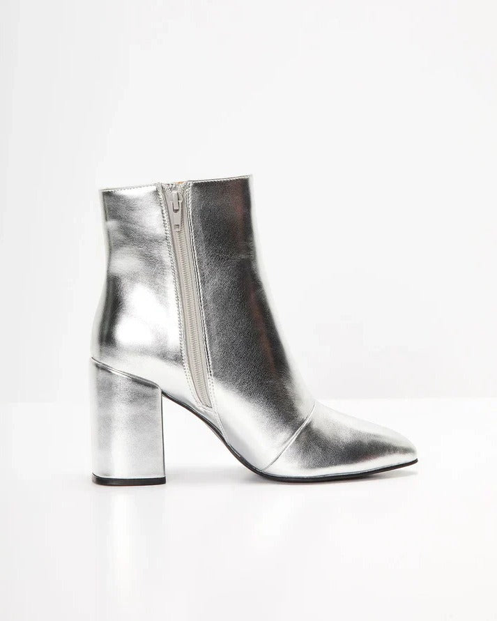 Ilianinelle | Botines de Tacón Bloque Metálicos