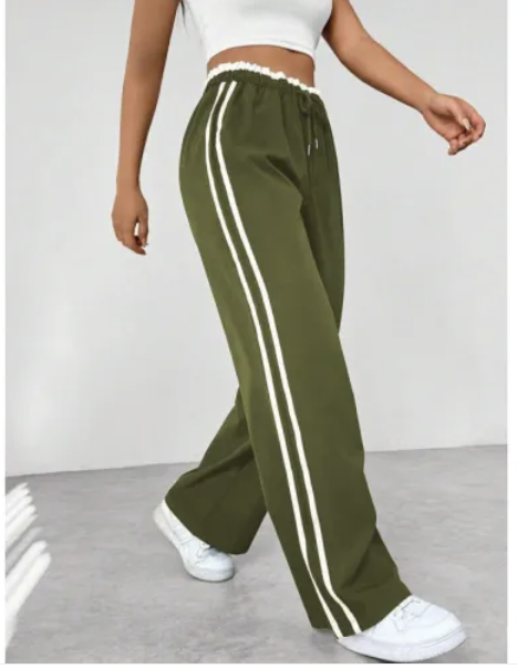 Dames sportieve high | Pantalones Jogging Altos con Rayas