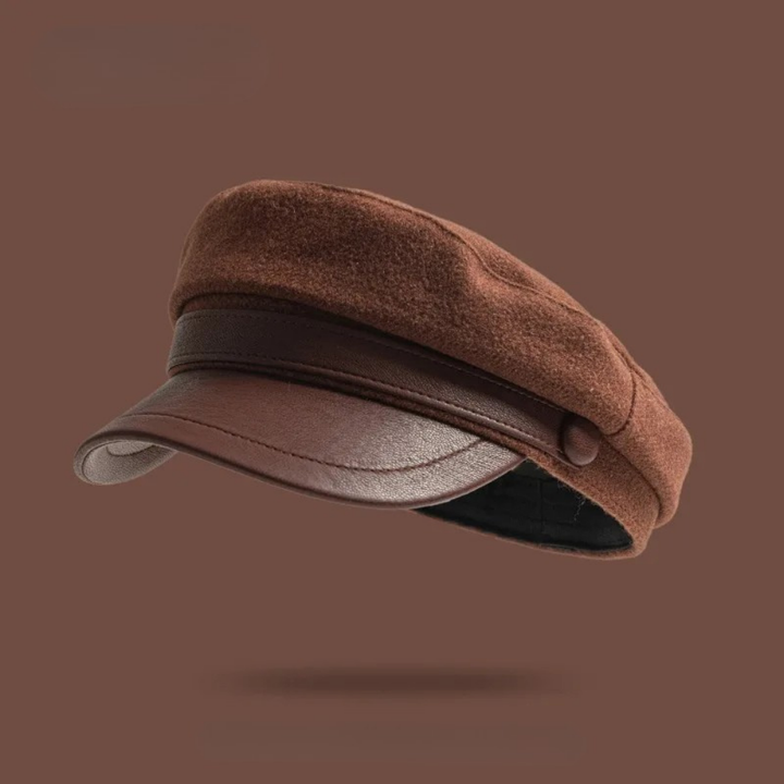 Zivko | Gorra Baker Boy Marrón con Visera Curvada