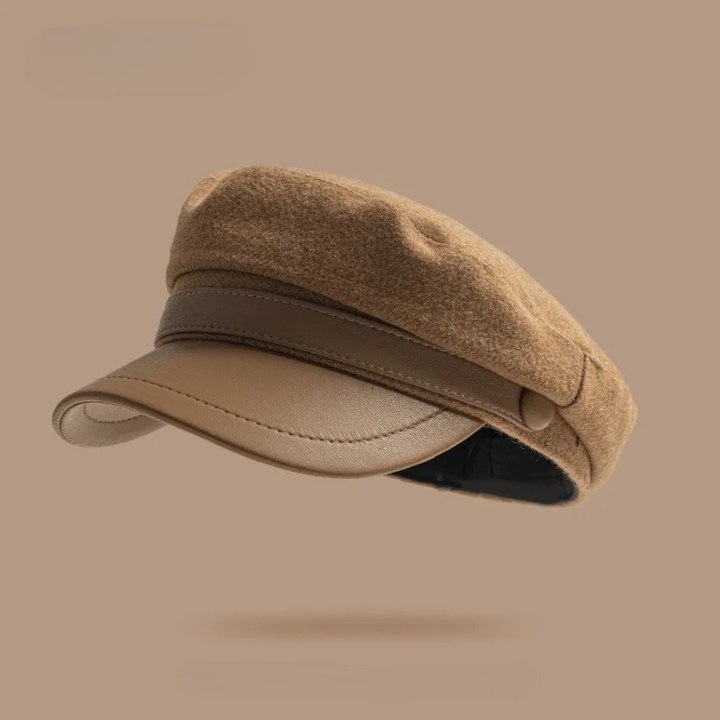 Zivko | Gorra Baker Boy Marrón con Visera Curvada