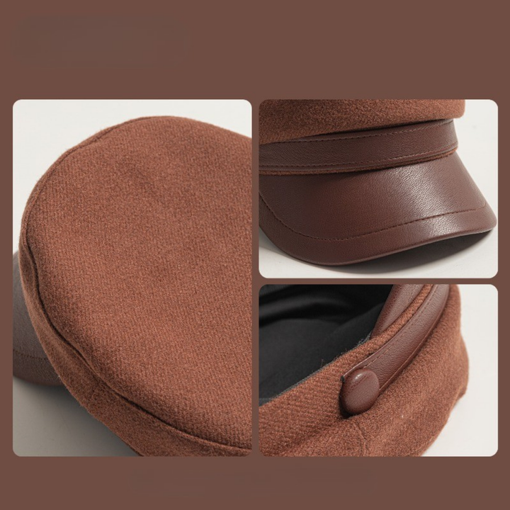Zivko | Gorra Baker Boy Marrón con Visera Curvada