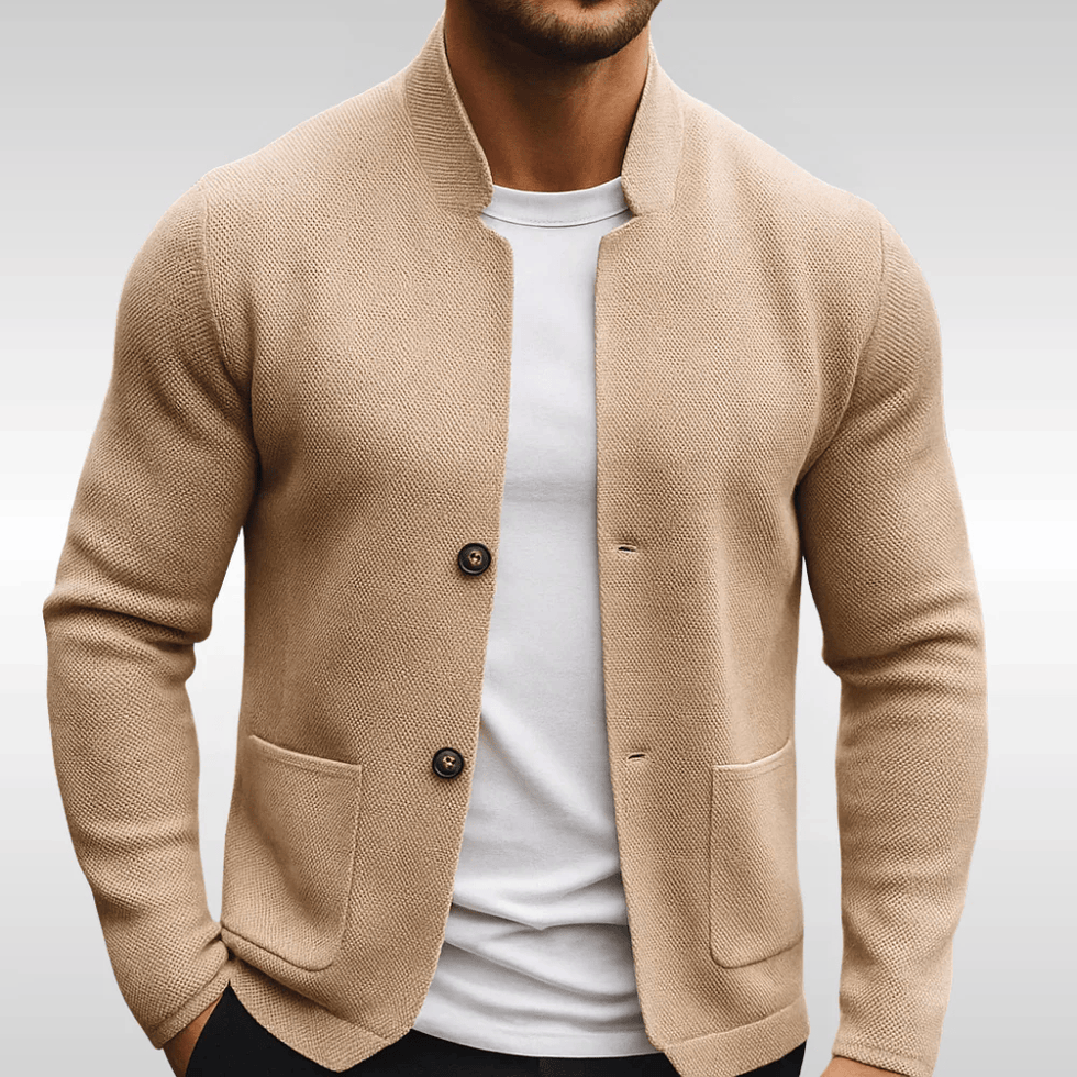 Sverker | Chaqueta tipo Cárdigan de Punto con Botones