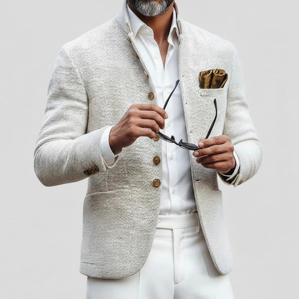 Artjom - Saco Texturizado Cuello Alto Hombre