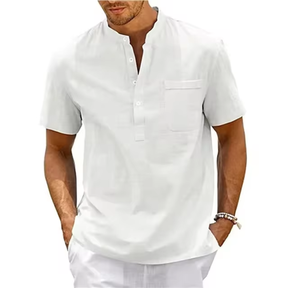 Giovani | Camisa Manga Corta Cuello Abotonado