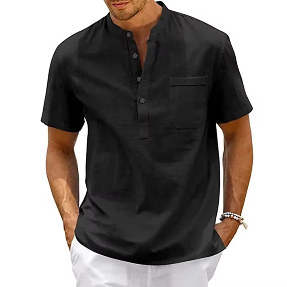 Giovani | Camisa Manga Corta Cuello Abotonado