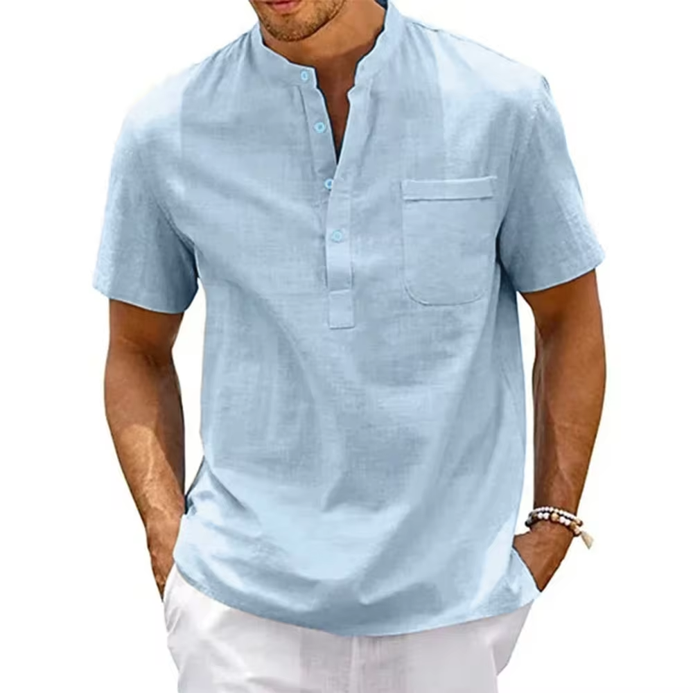 Giovani | Camisa Manga Corta Cuello Abotonado