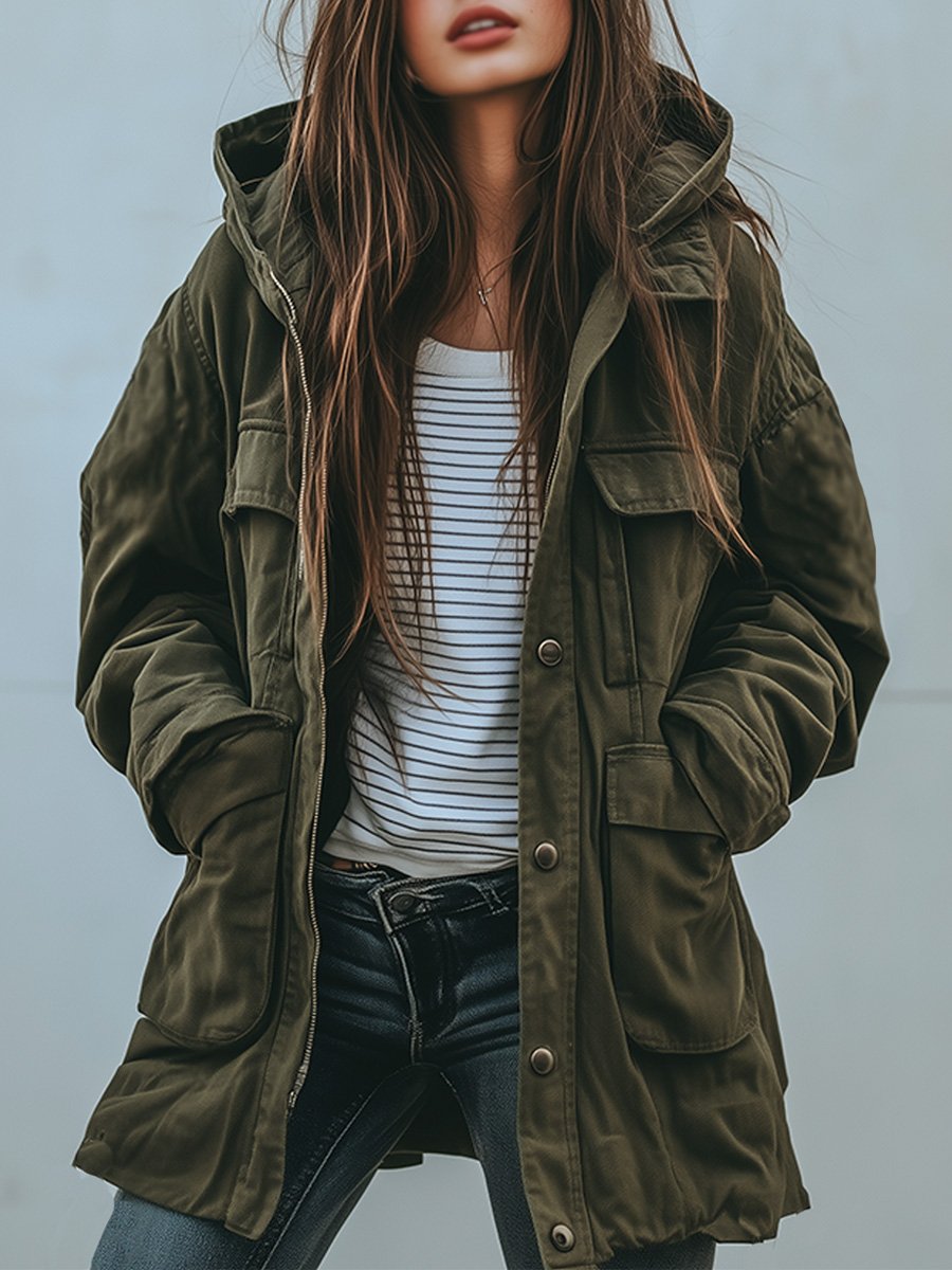 Naelani | Chaqueta Utilitaria con Capucha