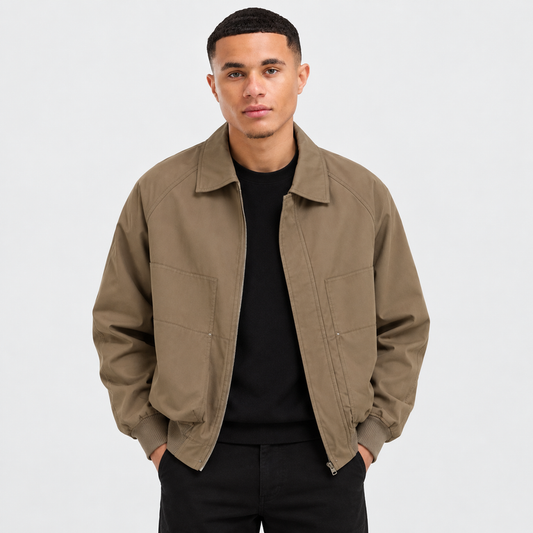 Adrian | Chaqueta con Cuello Punto y Mangas Largas