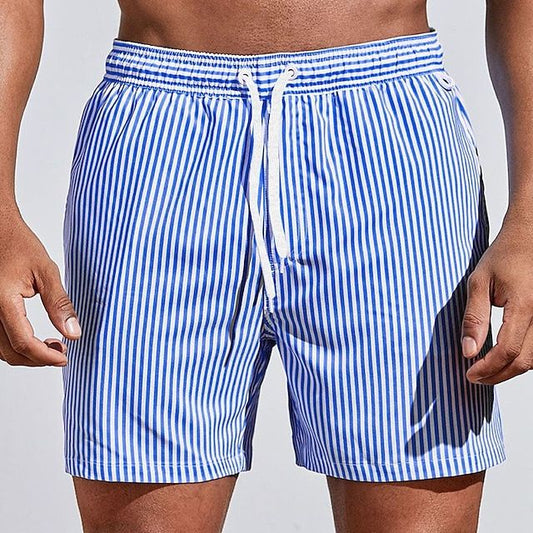 Hubart | Shorts De Verano a Rayas Con Cordón