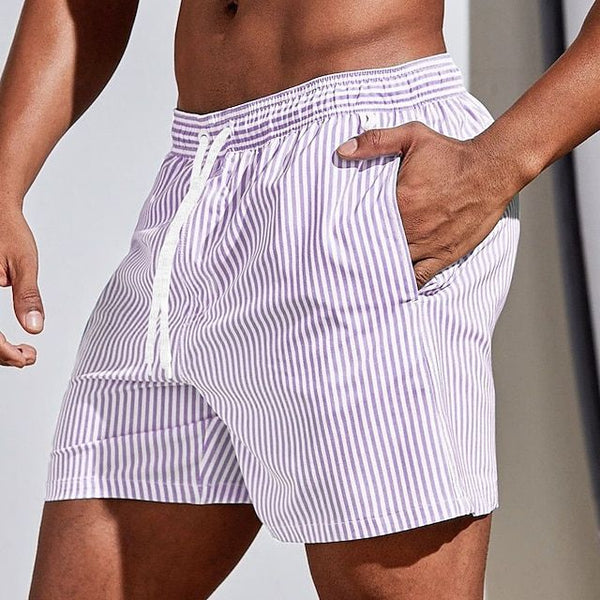 Nazif | Pantalones Cortos De Rayas Con Cordón