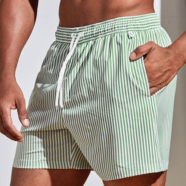 Nazif | Pantalones Cortos De Rayas Con Cordón