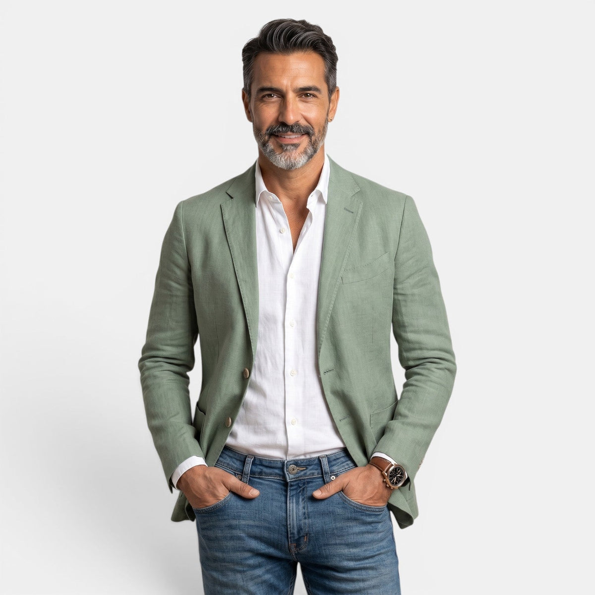 Faulkner | Blazer con solapas y bolsillos