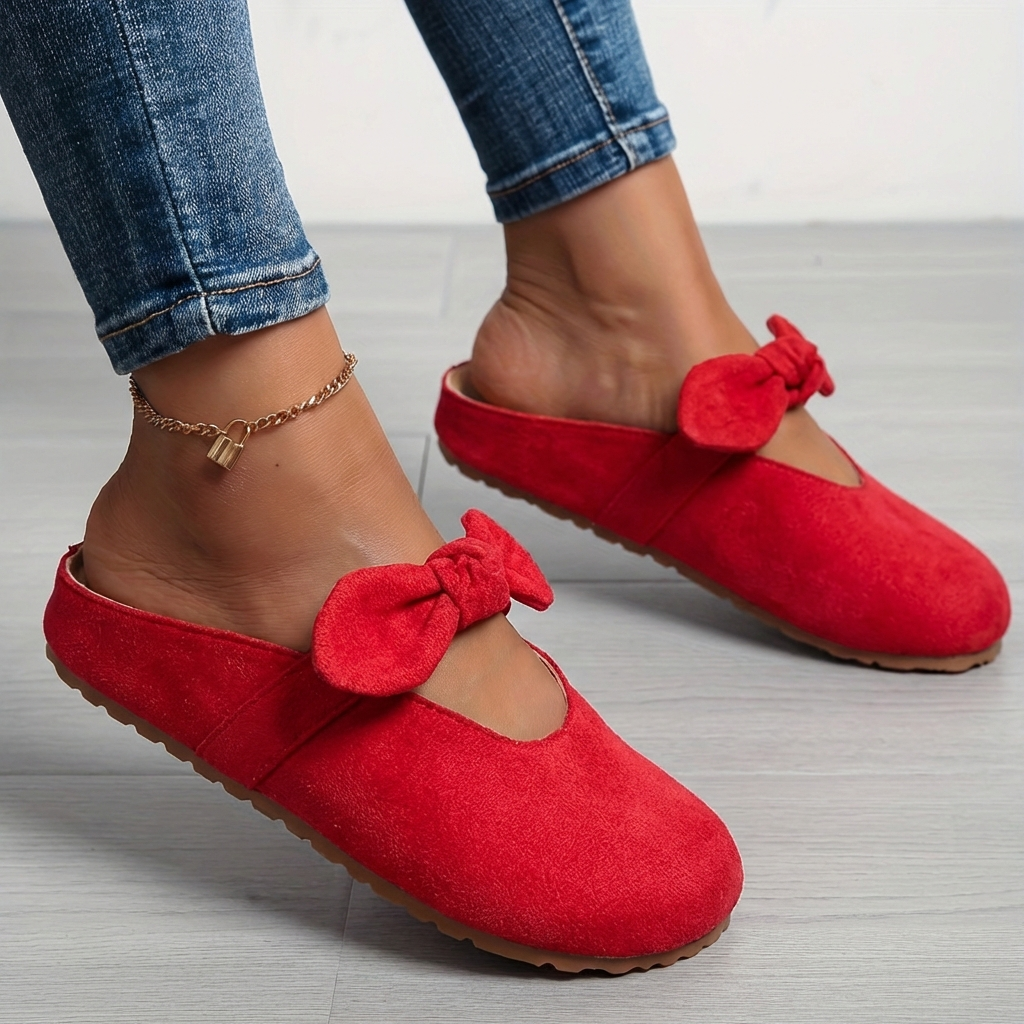 Minaya - Zuecos Tipo Mule Sin Cordones Con Lazo