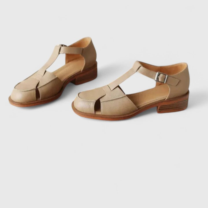 Camelys | Sandalias con Hebilla y Tacón Bajo