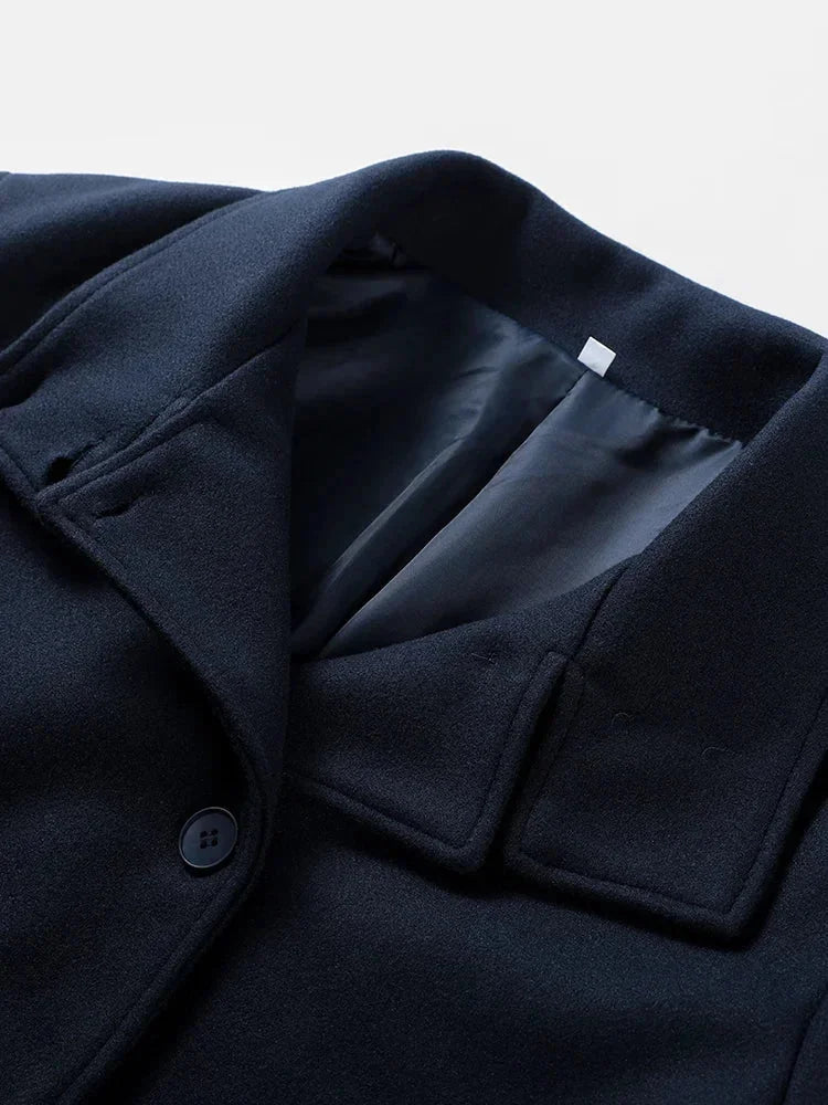 Vivioelis | Chaqueta Corta con Cuello Alto y Botones