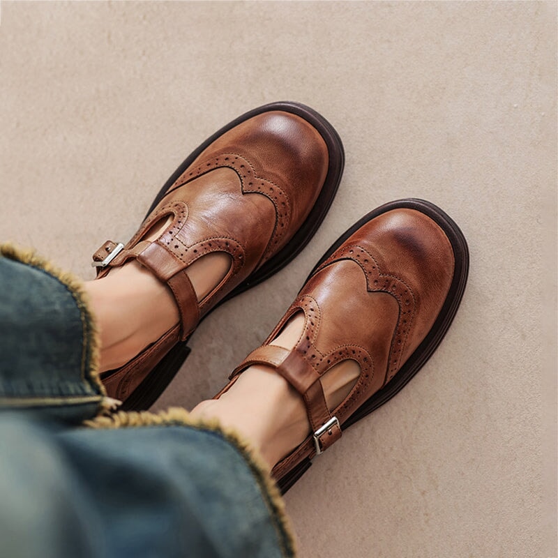 Zayana | Zapatos Oxford Mary Jane Con Hebilla