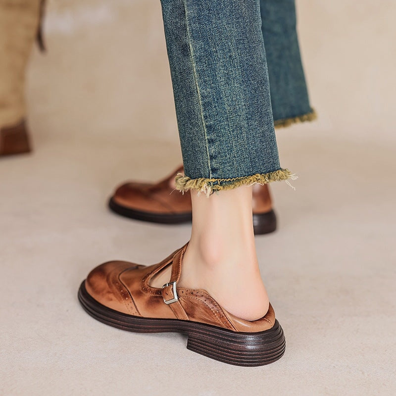 Zayana | Zapatos Oxford Mary Jane Con Hebilla