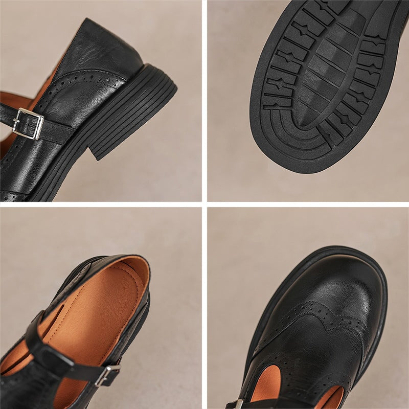 Zayana | Zapatos Oxford Mary Jane Con Hebilla