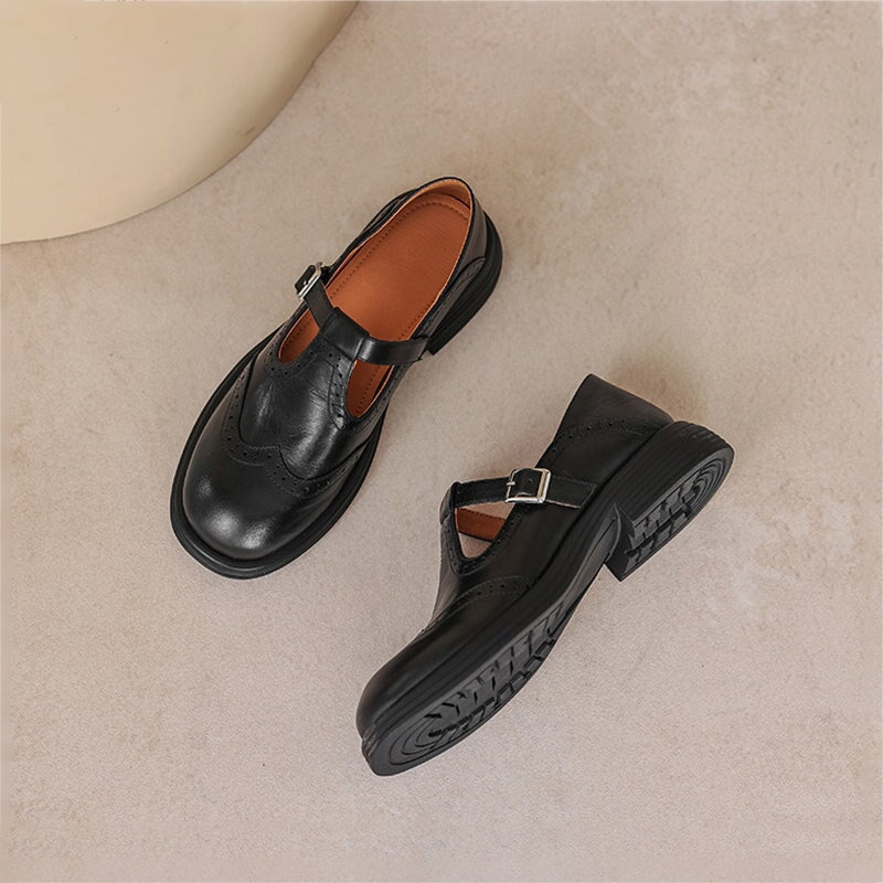 Zayana | Zapatos Oxford Mary Jane Con Hebilla