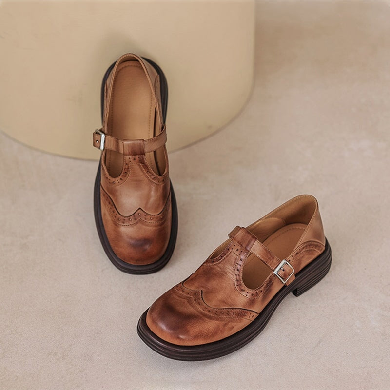 Zayana | Zapatos Oxford Mary Jane Con Hebilla