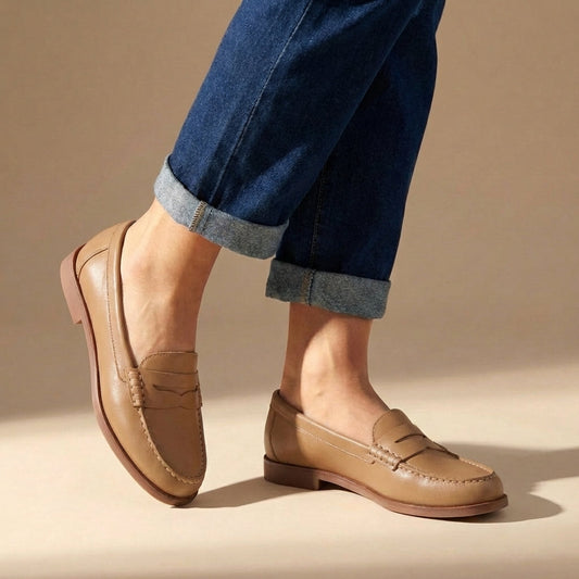 Colleen | Mocasines con tira y tacón bloque