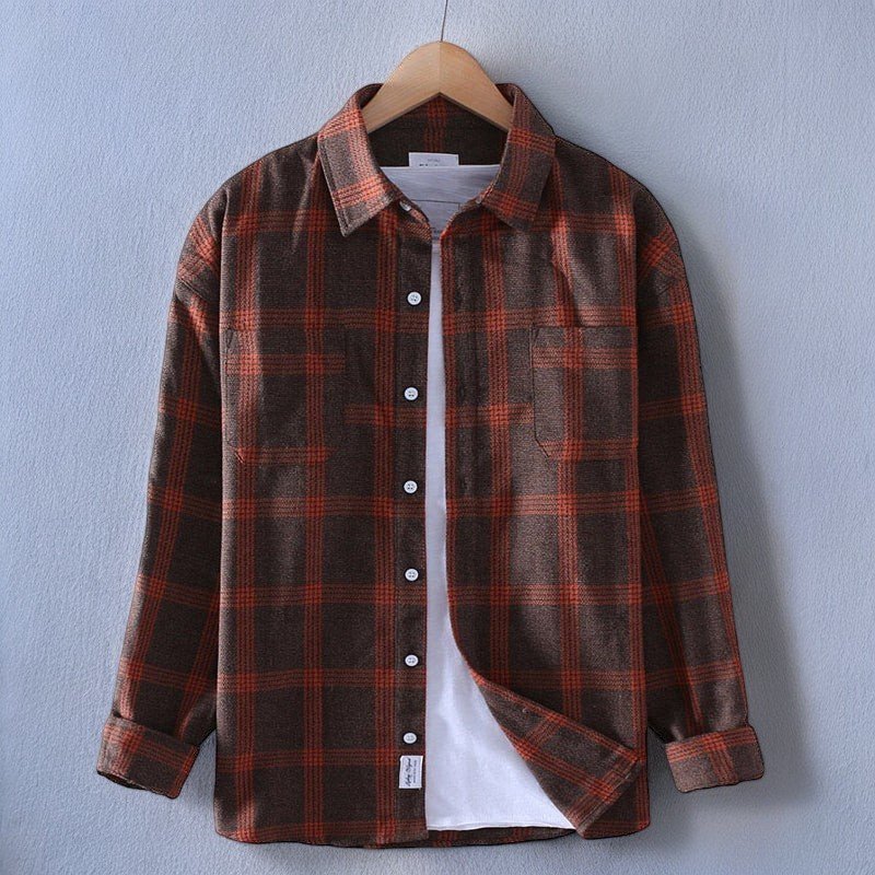 Wolf | Camisa De Manga Larga a Cuadros Con Botones
