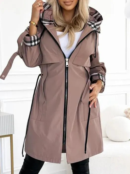 Liaa | Abrigo Trench con Capucha y Cremallera