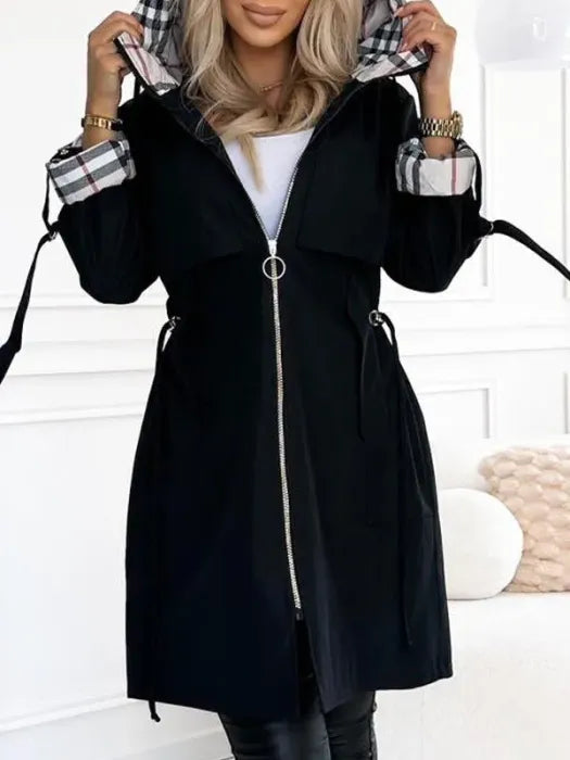 Liaa | Abrigo Trench con Capucha y Cremallera