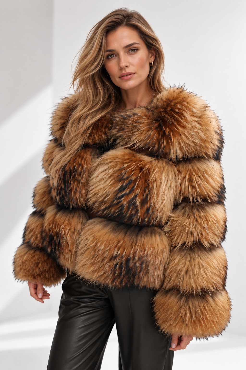 Giuliana | Chaqueta con Paneles de Piel Sintética