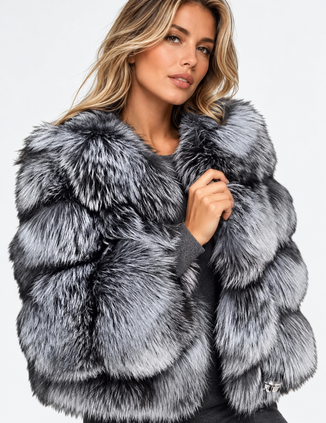 Giuliana | Chaqueta con Paneles de Piel Sintética