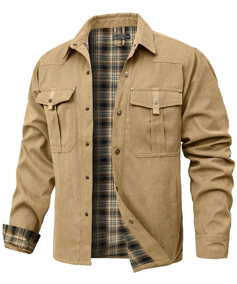 Hartmundius | Camisa de Overshirt con Cierre a Presión
