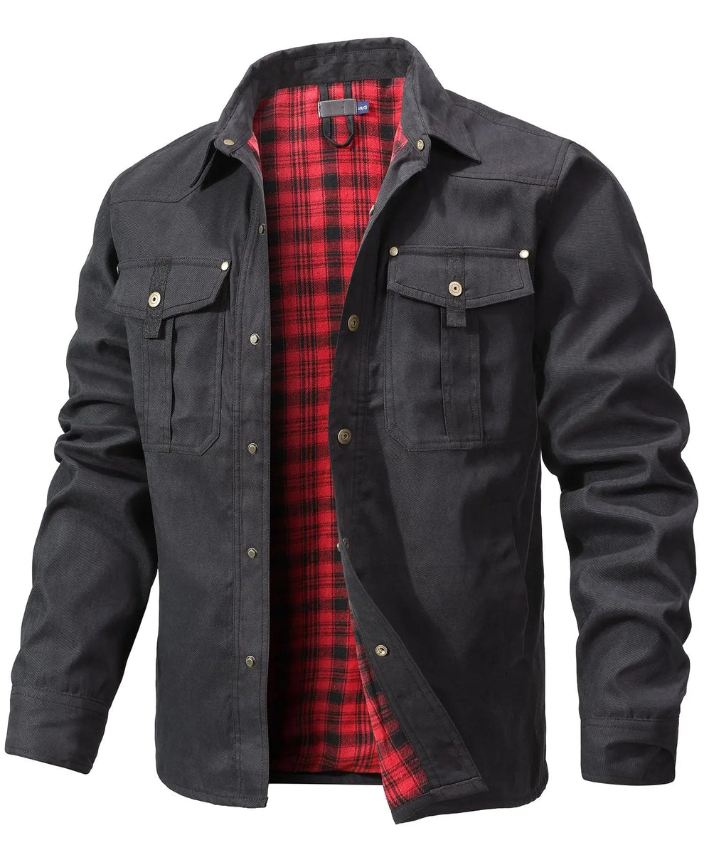 Hartmundius | Camisa de Overshirt con Cierre a Presión